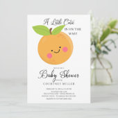 小さなかわいこちゃんの赤ちゃんシャワー招待状 招待状 (スタンド正面)