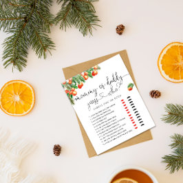 小さなかわいこちゃんの赤ちゃんシャワー推測ゲームのカード