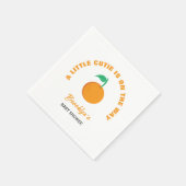 小さなかわいこちゃんの赤ちゃんシャワー男女兼用 スタンダードカクテルナプキン (角)