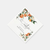 小さなかわいこちゃんの赤ちゃんシャワー スタンダードカクテルナプキン (角)