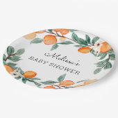 小さなかわいこちゃんの赤ちゃんシャワー ペーパープレート (アングル)