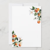 小さなかわいこちゃんの赤ちゃんシャワー 招待状 (裏面)