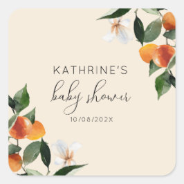 小さなかわいこちゃんの赤ちゃん スクエアシール