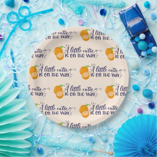 小さなかわいこちゃんの赤ちゃん ペーパープレート (パーティー)