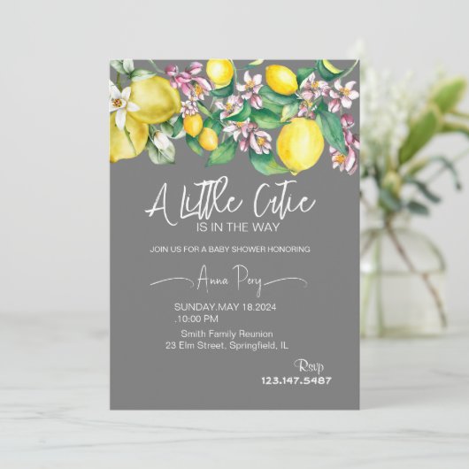 小さなかわいこちゃんの赤ちゃん 招待状 (スタンド正面)