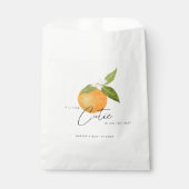 小さなかわいこちゃんの赤ん坊のシャワーオレンジ フェイバーバッグ (正面)