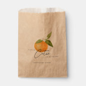 小さなかわいこちゃんの赤ん坊のシャワーオレンジ フェイバーバッグ (正面)