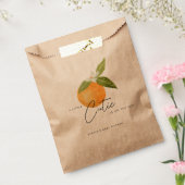 小さなかわいこちゃんの赤ん坊のシャワーオレンジ フェイバーバッグ (封をした状態)