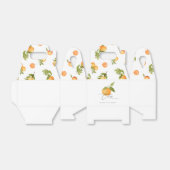 小さなかわいこちゃんの赤ん坊のシャワーオレンジ フェイバーボックス (折り畳みなし)