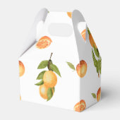 小さなかわいこちゃんの赤ん坊のシャワーオレンジ フェイバーボックス (正面サイド)