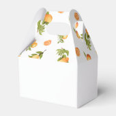 小さなかわいこちゃんの赤ん坊のシャワーオレンジ フェイバーボックス (裏面サイド)