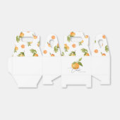 小さなかわいこちゃんの赤ん坊のシャワーオレンジ フェイバーボックス (折り畳みなし)