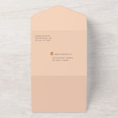 小さなかわいこちゃんの途中の赤ちゃんシャワー オールインワン招待状 (外側)