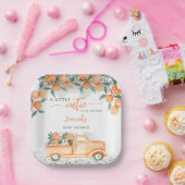 小さなかわいこちゃんの途中の赤ちゃんシャワー ペーパープレート (パーティー)