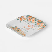 小さなかわいこちゃんの途中の赤ちゃんシャワー ペーパープレート (傾斜あり)