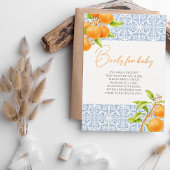 小さなかわいこちゃんのClementineの本の赤ちゃんシャワー エンクロージャーカード