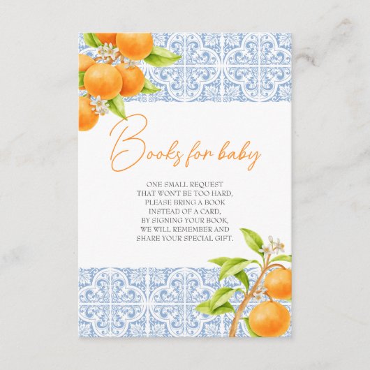 小さなかわいこちゃんのClementineの本の赤ちゃんシャワー エンクロージャーカード (正面)