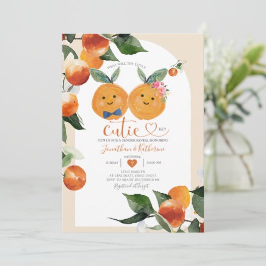 小さなかわいこちゃんは何がオレンジ・ジェンダーが明らかにする 招待状 (スタンド正面)