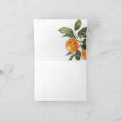 小さなかわいこちゃんは柑橘系の赤ちゃんシャワーの途中にある サンキューカード (内部)