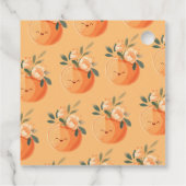 小さなかわいこちゃんは柑橘系の赤ちゃんシャワーの途中にある フェイバータグ (裏面)