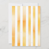 小さなかわいこちゃんは柑橘系の赤ちゃんシャワーの途中にある 招待状 (裏面)