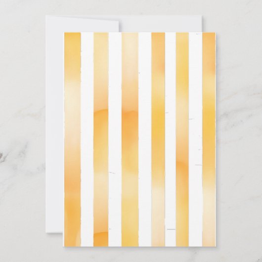 小さなかわいこちゃんは柑橘系の赤ちゃんシャワーの途中にある 招待状 (裏面)