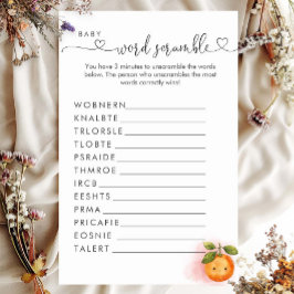 小さなかわいこちゃんオレンジのクレメンチン語スクランブル