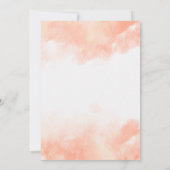 小さなかわいこちゃんオレンジの柑橘系ベビーシャワー 招待状 (裏面)