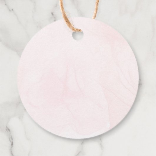 小さなかわいこちゃんオレンジクレメンチンベビーシャワー フェイバータグ (裏面)