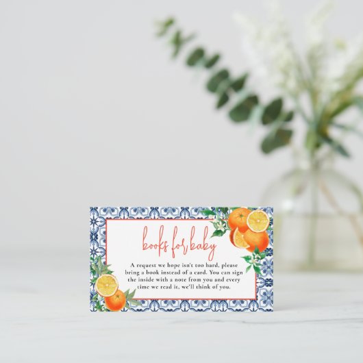 小さなかわいこちゃんオレンジポジターノブックスベビー エンクロージャーカード (スタンド正面)