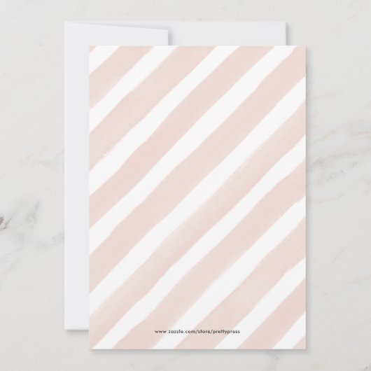 小さなかわいこちゃんクレメンチンオレンジガールベイビーシャワー 招待状 (裏面)