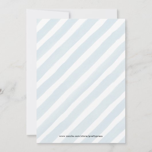 小さなかわいこちゃんクレメンチンオレンジボーイ赤ちゃんシャワー 招待状 (裏面)