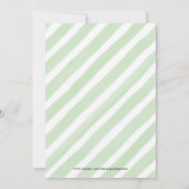 小さなかわいこちゃんクレメンチンオレンジ色の赤ちゃんシャワー 招待状 (裏面)