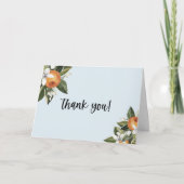 小さなかわいこちゃんクレメンチンボーイBABYシャワーパーティー サンキューカード (正面)