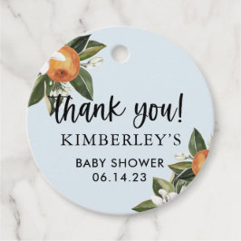 小さなかわいこちゃんクレメンチンボーイBABYシャワーパーティー フェイバータグ