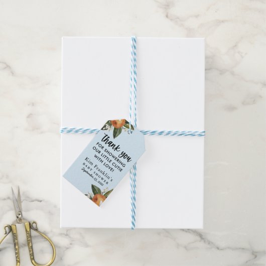 小さなかわいこちゃんクレメンチン赤ちゃんシャワー好意ギフトT ギフトタグ (より糸付き)