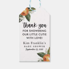 小さなかわいこちゃんクレメンチン赤ちゃんシャワー好意ギフトT ギフトタグ