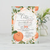 小さなかわいこちゃんシトラス&ミントグリーンベビーシャワーI 招待状 (スタンド正面)