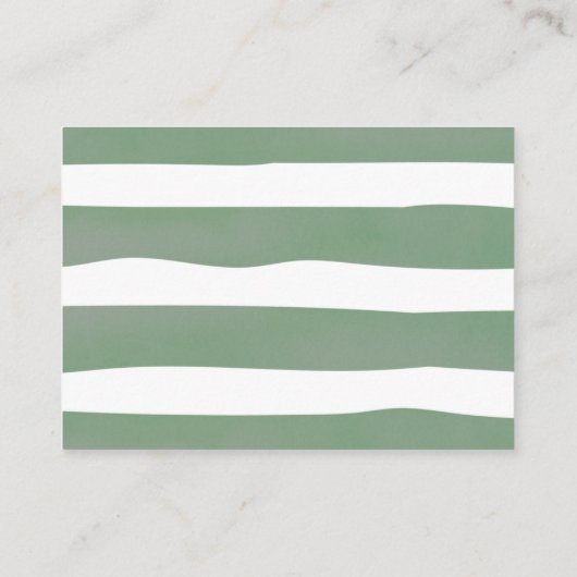 小さなかわいこちゃんセージ緑の本の赤ちゃんシャワー エンクロージャーカード (裏面)