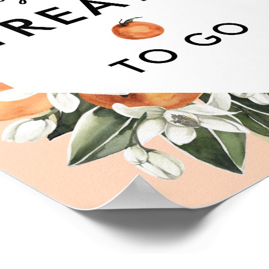 小さなかわいこちゃんドライブ赤ちゃんシャワーお気に入りサインを扱う ポスター (角)