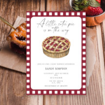 小さなかわいこちゃんパイがベイビーシャワーの途中にある