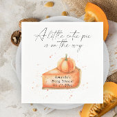 「小さなかわいこちゃんパイが途中にある」赤ちゃんシャワー スタンダードカクテルナプキン