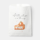 「小さなかわいこちゃんパイが途中にある」赤ちゃんシャワー フェイバーバッグ (正面)