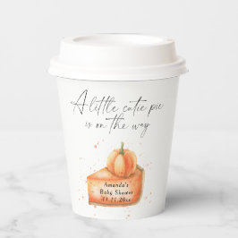 「小さなかわいこちゃんパイが途中にある」赤ちゃんシャワー 紙コップ