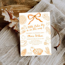 小さなかわいこちゃんパイが途中ベビーシャワーパーティー