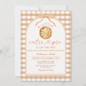 小さなかわいこちゃんパイが途中ベビーシャワー秋 招待状 (正面)