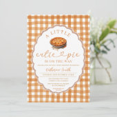 小さなかわいこちゃんパイが途中ベビーシャワー秋 招待状 (スタンド正面)