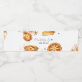 小さなかわいこちゃんパイの赤ちゃんシャワー ペットボトルラベル (シングルラベル)