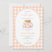 小さなかわいこちゃんパイの赤ちゃんシャワー 招待状 (正面)