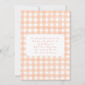 小さなかわいこちゃんパイの赤ちゃんシャワー 招待状 (裏面)